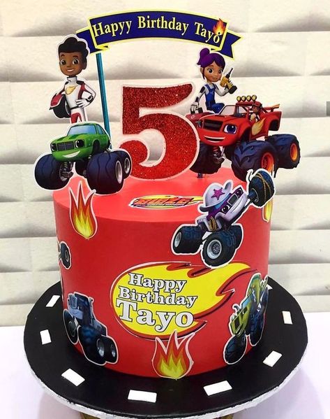 Blaze And The Monster Machines Birthday Cake, Blaze Cake Ideas, Blaze Birthday Cake, Blaze And The Monster Machines Cake, Blaze Cakes, Blaze Birthday Party, Blaze Party, Blaze The Monster Machine, Blaze And The Monster Machines Party