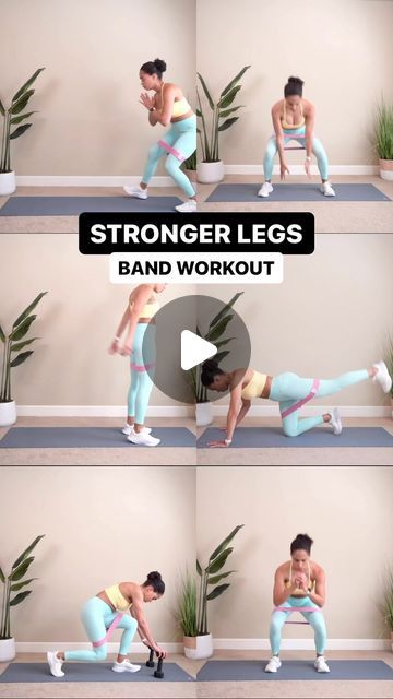 Britany Williams on Instagram: "STRONGER LEGS to target your THIGHS and GLUTES using a resistance band - or bodyweight! ➡️ 6 exercises ➡️ 12 reps (each side where applicable) ➡️ 3 rounds total Want my favorite resistance bands that DONT ROLL UP? Type “GEAR” below and I’ll send them to you! #lowerbodyworkout #resistancebands" Strong Legs, Sweat It Out, Resistance Bands, Lower Body Workout, Resistance Band, Body Weight, Roll Up, My Favorite, Target