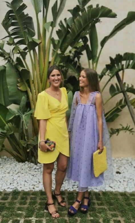 Island Wedding Dress Guest, Spanish Wedding Guest Outfit, Colorful Cocktail Attire, Cocktail Casual Attire, Church Elopement, Summer Cocktail Attire, Garden Wedding Dress Guest, Cocktail Wedding Attire, Garden Cocktail