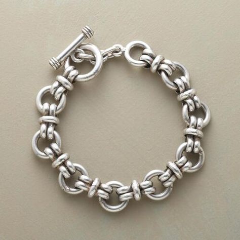 Jewelry | Sundance Catalog Bijoux Fil Aluminium, Chain Maille Jewelry, Silver Jewels, Silver Jewelry Handmade, Chains Jewelry, Bling Bling, Silver Bracelets, Link Bracelets, Sterling Silver Bracelets