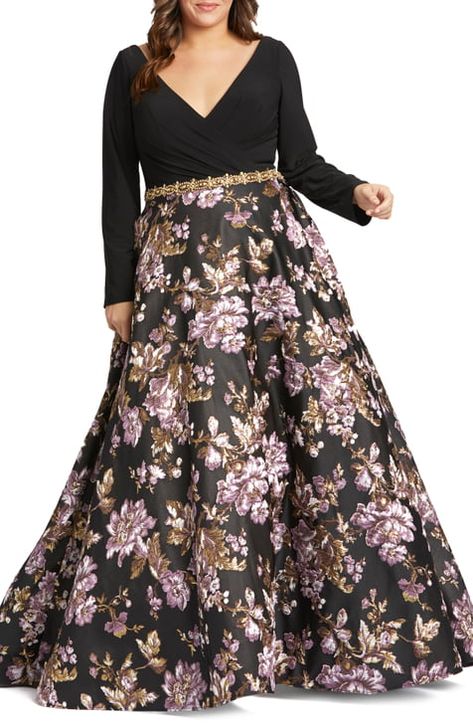 Plus-Size Dresses | Nordstrom Formal Dress Long, Mother Of Bride Dress, Floral Print Gowns, Brocade Skirt, Embellished Belt, Printed Gowns, Full Length Skirts, Inner Goddess, Mother Of Bride