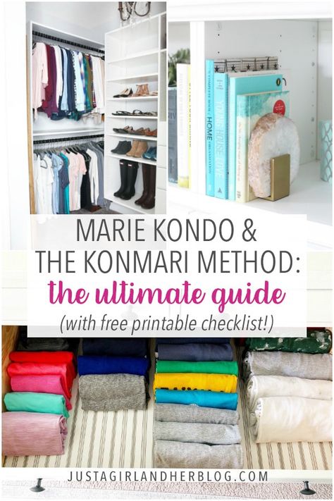 Marie Kondo and the KonMari Method have been a total game changer in the world of organization, showing people how to tidy up and declutter once and for all! If you're still trying to decide whether or not tidying up is for you, this post has all of the KonMari information you need to know! | #mariekondo #konmari #konmarimethod Konmari Method Organizing, Konmari Organizing, Marie Kondo Organizing, Small Bedroom Organization, Konmari Method, Marie Kondo, Home Organisation, Home Organization Hacks, Organize Your Life