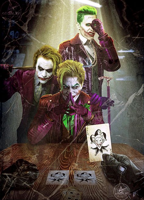 Three Jokers by ATLANT Art Du Joker, 3 Jokers, Art Dc Comics, Joker Cartoon, Three Jokers, Joker Comic, Der Joker, Joker Images, Joker Iphone Wallpaper