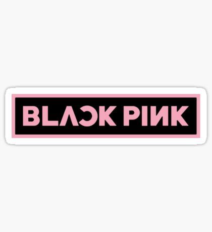 BLACKPINK Logo Sticker Blackpink Logo, Pink Cake Toppers, Printable Photo Props, Text Logo Design, Pop Stickers, Logo T Shirts, Wedding Cards Handmade, Tumblr Stickers, Blackpink Poster