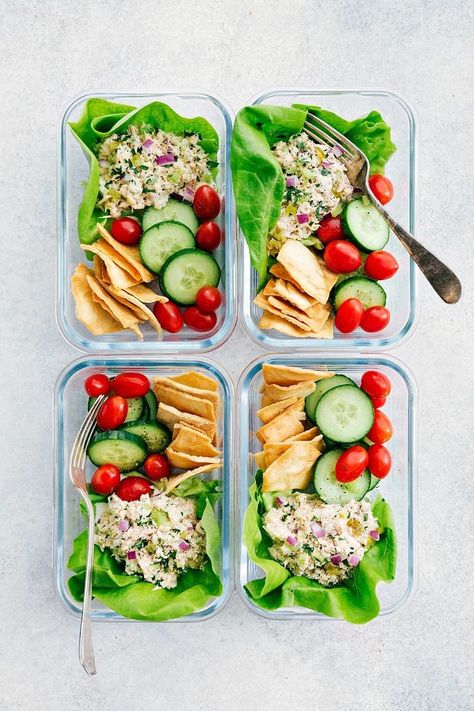 Meal Prep Tuna, Resep Salad, Albacore Tuna, Snack Prep, Nutrition Food, Tuna Salad Recipe, Resep Diet, Healthy Food Facts, Pescatarian Recipes