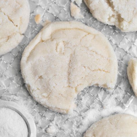 Small Batch Sugar Cookies - Lane & Grey Fare Lane And Grey Fare, Small Batch Sugar Cookies, Eggless Sugar Cookies, Gf Sweets, Gf Cookies, Small Batch Baking, Elimination Diet, Best Cookie Recipes, Gluten Free Cookies