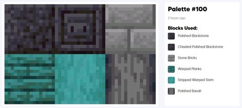 Minecraft Blackstone, Wood Color Palette, Minecraft Building Designs, Minecraft Building Guide, Minecraft Theme, Minecraft Blocks, Minecraft Structures, Minecraft House Plans, Diy Minecraft