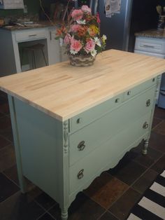 DSC01830 Kitchen Island With Seating For 4, Dresser Island, Kitchen Island Diy, Dresser Kitchen Island, Kitchen Island With Seating, Diy Kitchen Island, Island With Seating, Diy Dresser, Old Dressers