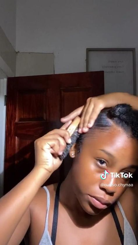 Slick Back Hairstyles On 4c Hair, Short 4c Slick Back Ponytail, Cute Natural Hairstyles For Black Women Slick Back, Sleek Back Ponytail Natural Hair 4c, Low Ponytail Natural Hair 4c, 4c Hairstyles With Braiding Hair, Hair Styles For Short Hair Black, Slick Back On Short 4c Hair, How To Slick Back 4c Hair