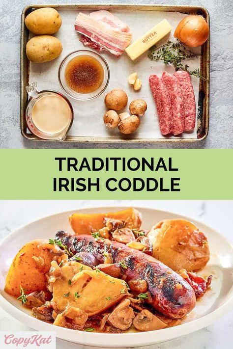 Irish Coddle Recipe, Irish Coddle, Coddle Recipe, Irish Recipes Traditional, Welsh Recipes, Hot Bread, Stewed Potatoes, Copykat Recipes, Irish Recipes