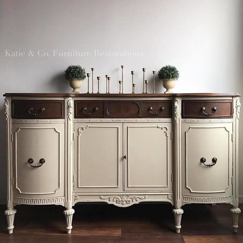 Buffets — Katie & Co. Furniture Restorations Ideas For Furniture, Diy Daybed, Antique Buffet, Upcycle Ideas, Antique Sideboard, General Finishes, Furniture Rehab, Creative Furniture, Furniture Finishes