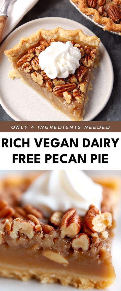 Image for Rich Vegan Dairy Free Pecan Pie Pecan Pie Recipe Dairy Free, Dairy Free Pie Recipes, Dairy Free Pecan Pie, Vegan Pecan Pie Recipe, Dairy Free Pies, Vegan Pies Recipes, Clematis Varieties, Vegan Pecan Pie, Vegan Pecan