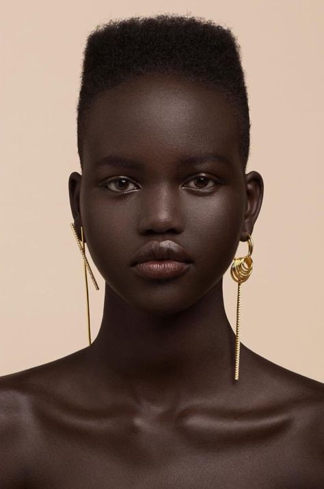 Model Adut Akech Bior radiates elegance in new editorial for Ryan Storer Jewelry by photographer Jay Exposito Adut Akech, Dark Skin Beauty, Afro Punk, Dark Skin Women, African Beauty, Black Women Art, Black Is Beautiful, Black People, Beauty Skin