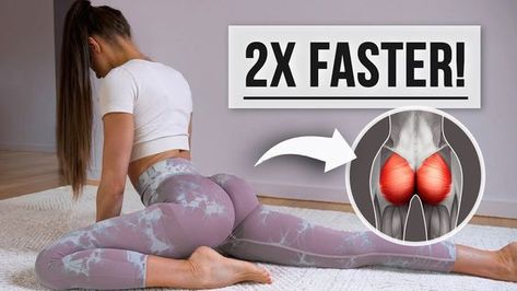 15 Min HEART SHAPED BOOTY Workout - Get Bigger Booty & Wider Hips! No Squats, No Equipment, At Home Workout But Bigger At Home, Exercises For Lower Buttocks, Buttocks Workout Bigger, Exercise For Butts And Hips, Bigger Glutes Workout Gym, Pilates For Buttocks Workout, Stretch Workout Exercises, Workout Glutes Home, Exercises For Bigger Buttocks