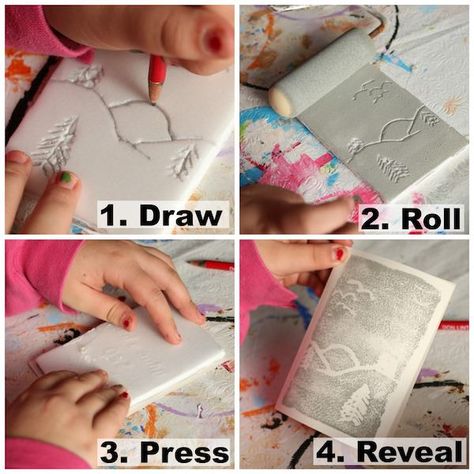 Diy Print Making Art, Print Making For Preschoolers, Printmaking For Elementary Students, Styrofoam Printing Printmaking Ideas, Print Making For Kids Art Projects, Printmaking For Kids Elementary Art, Diy Print Making, Diy Stamps For Kids, Styrofoam Block Printing