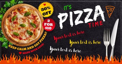 PIZZA BANNER Pizza Banner Design, Pizza Banner, Banner Templates, Chicken Pizza, Holiday Market, Cafe Interior, Banner Design, Party Planning, Pizza