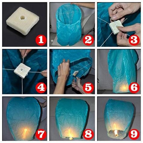 Floating Lanterns Diy, Diy Sky Lanterns, Wishing Lanterns, Flying Paper Lanterns, Flying Lanterns, Hot Air Balloon Paper, Wish Lanterns, Sky Lantern, Flying Lantern