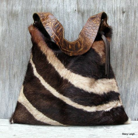 . Brown Zebra Print, Cowhide Purse, Cowhide Bag, Fur Bag, Boho Bags, Boot Bag, Kate Moss, Mode Inspiration, Beautiful Bags