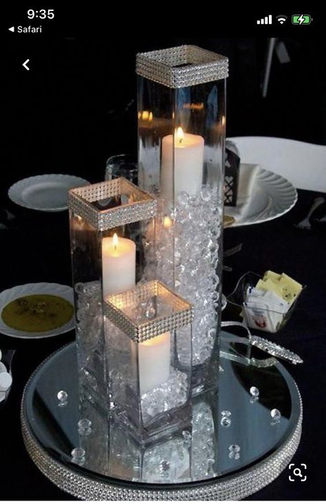 Pretty Wedding Centerpieces, Beautiful Wedding Centerpiece, Centerpiece Flower, Event Centerpiece, Glass Centerpieces, Diy Centerpieces, Wedding Centerpiece, Simple Flowers, Floral Centerpieces