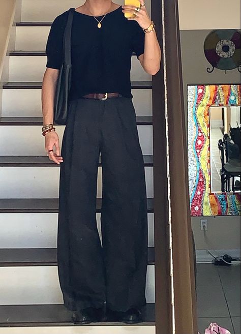 Paris Summer Outfits Men, Wide Leg Pant Outfit, Paris Mens Fashion, Ring Case, Mens Trendy Outfits, Street Style Outfits Men, Street Fashion Men Streetwear, Guys Clothing Styles, Mens Outfit Inspiration