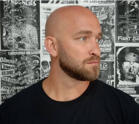 Bald Beard Styles For Men, Bald Head Man, Bald Style, Bald Beard, Beard Styles Bald, Bald Head With Beard, Viking Beard Styles, Beard Pictures, Goatee Styles