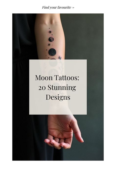 Moon Tattoos: 20 Stunning Designs Mother Daughter Moon Tattoos, Last Quarter Moon Tattoo, Moonlight Tattoo Ideas, Tattoos Of The Moon, Crescent Moon And Star Tattoo, Floral Moon Phases Tattoo, Waning Gibbous Moon Tattoo, Cool Moon Tattoos, Moon Tattoos Ideas