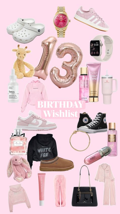 Wish list for 13 years old or any age! Hope you have a good birthday 🤍🤍 Bat Mitzvah Gifts, Old Christmas, Birthday Wishlist, Wish List, Christmas Wishlist, Christmas List, Birthday Wishes, Year Old, Birthday