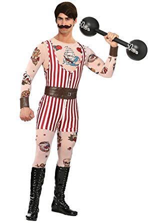 Bayi Co. Men's Vintage Strongman Costume X-Large Strongman Costume, Vintage Strongman, Strong Man Costume, Halloween Hombre, Scar Wax, Circus Vintage, Circus Costume, Spandex Shirts, Halloween Cake