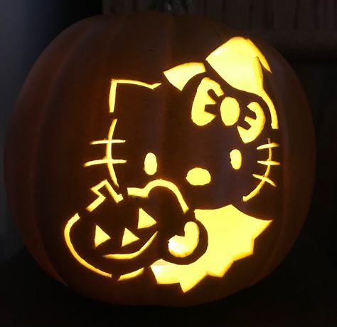 Carved foam pumpkin Pumpkin Designs Templates, Easy Pumpkin Designs Carving, Pumpkin Cute Carving, Genshin Pumpkin Carving, Alice And Wonderland Pumpkin Carving, Pumpkin Carving Ideas Frozen, Cinnamoroll Pumpkin Carving, Pumpkin Carving Ideas Hello Kitty, Pochacco Pumpkin Carving