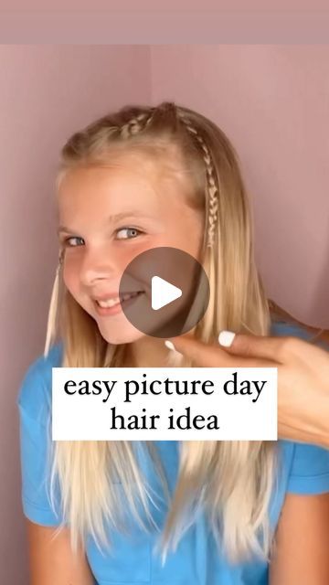 Audrey McClelland on Instagram: "EASY AND CUTE PICTURE DAY HAIR IDEA ❤️ Here’s another option when it comes to picture day at school, or any day! I love this easy half up hairstyle. . If you’re interested in the hair products that we use, just let me know in the comments and I will send them your way! . #halfuphalfdown #halfuphalfdownhairstyle #hairdo #braidideas #braidinspo #braidinspiration #braid #simplehairstyles #simplehair #simplehairstyle #easyhairstyles #easyhairstyle #easyhairstylesforgirls #cutehairstyles #cutehair #hairvideo #hairideas #hairinspo #hairinspiration #hairvideos #hairidea #schoolhairstyles #schoolhair #hairstyles #hair #hairstyle #hairtutorial #hairtutorials" Best Picture Day Hairstyles, Hairstyles For Picture Day Kids, 3rd Grade Picture Day Hair, Hairstyles For Picture Day At School Half Up Half Down, School Picture Hairstyles Kids, Hair Ideas For School Photo Day, School Photo Hair, Kids Hairstyles Half Up Half Down, Easy Picture Day Hairstyles Kids