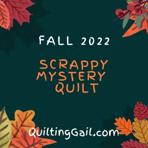 Fall 2022 Scrappy Mystery Quilt: The Parade! | Quilting Gail Free Mystery Quilt Patterns, Mystery Quilt Patterns Free, Mystery Quilt Patterns, Mystery Quilt, Quilt Guild, Scrappy Quilts, Fall 2022, Batik Fabric, Quilt Tutorials