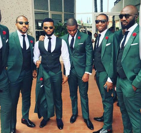 Dark Green Groom, Green Groom, Green Suits, Best Wedding Suits, Green Wedding Suit, Wedding Groomsmen Attire, Wedding Tux, Groom And Groomsmen Attire, Wedding Suits Groom