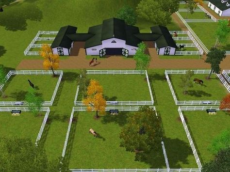 Horse Farm Layout, Minecraft Horse, Barn Layout, Horse Farm Ideas, Diy Horse Barn, Rumah Minecraft Sederhana, Horse Barn Designs, Dream Horse Barns, Horse Barn Plans