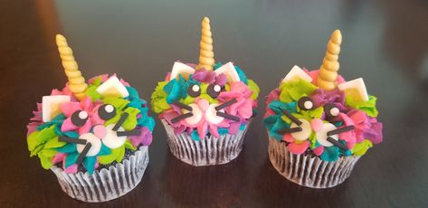 Cat Unicorn Party, Caticorn Cupcakes, Unicorn Cat Cake, Caticorn Cake, Seventh Birthday, Twins Cake, Cat Unicorn, Birthday Dessert, Cat Cupcakes