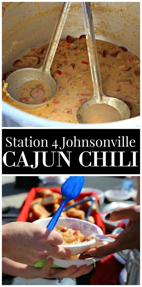 Station 4 Johnsonville Cajun Chili - a delicious recipe created by real firemen in Birmingham, Alabama.  It will have you coming back for seconds. #Chili Cajun Chili Recipe, Cajun Chili, Pasta Food Recipes, How To Cook Chili, Creole Cooking, Cajun Dishes, Cajun Creole Recipes, Best Chili Recipe, Mardi Gras Food