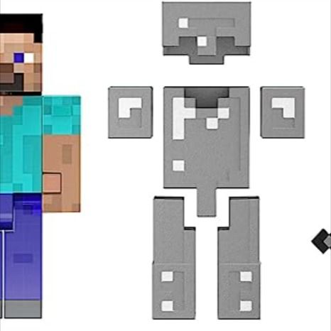 Mattel Minecraft Diamond Level Steve Action Figure & Die-Cast Accessories, Collectible Toy Inspired by Video Game, 5.5 Inch Minecraft Diamond, Minecraft Steve, Inspired By, Toy Collection, Action Figure, Video Game, Toys Games, Minecraft, Action Figures