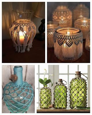 Macrame Tutorial, Macrame Diy, Decorative Jars, Macrame, Home Diy, Crochet, Macramé