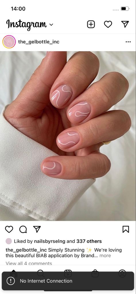 Natural Gel Nails, Line Nail Art, Builder Gel Nails, Nail Courses, Short Gel Nails, Simple Gel Nails, Lines On Nails, Casual Nails, Nails White