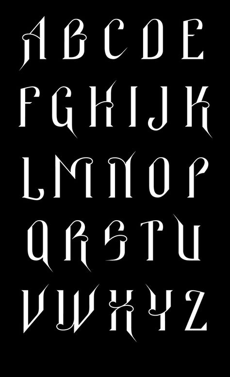 Typeface - Graphis Lettering Styles Alphabet, Gothic Font, Graffiti Lettering Fonts, Typography Alphabet, Aesthetic Fonts, Lettering Alphabet Fonts, Font Inspiration, Graphic Design Fonts, Creative Typography