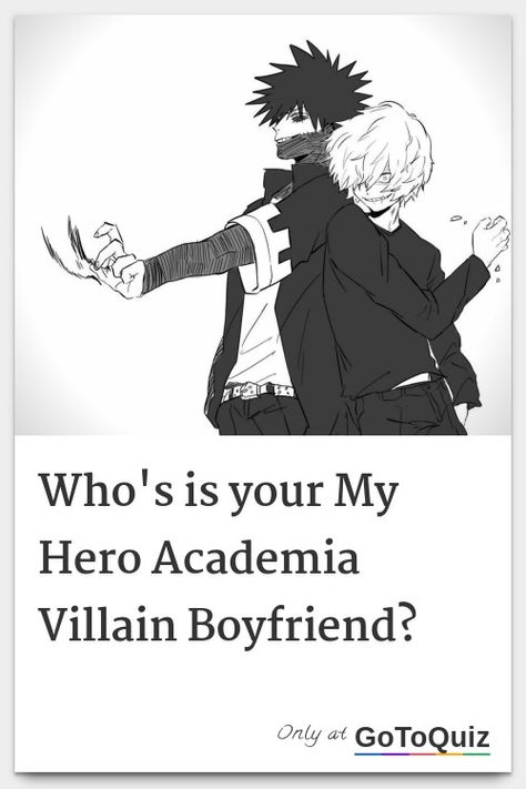 "Who's is your My Hero Academia Villain Boyfriend?" My result: Your Score Is 52%!Good Job (i think?) Mr Compress As A Boyfriend, Dobby My Hero Academia, Bnha As Boyfriend, Wallpaper For Your Boyfriend, Shaggy X Dabi, Yandere Shigaraki, Anime As Boyfriend, Mha Username Ideas, Shigaraki X Yn Headcanons