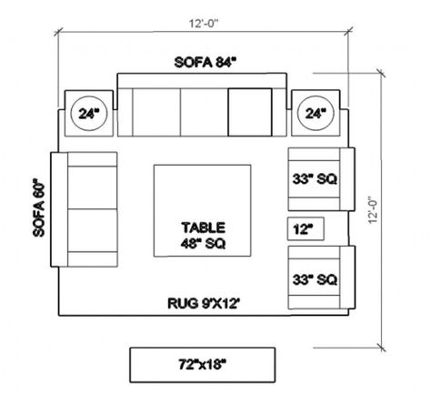 Best Furniture Post Design by Graphic Arena on Dribbble ...... Large Living Room Furniture, Large Living Room Layout, Floor Plan With Dimensions, Living Room Floor Plans, Rectangular Living Rooms, Sofa Layout, Living Room Plan, Living Room Furniture Layout, Living Room Furniture Arrangement