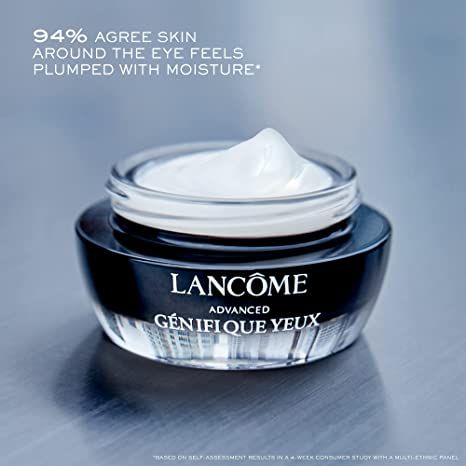 A hydrating eye cream formulated with Bifidus Prebiotic and Hyaluronic Acid. Instantly smooths fine lines and targets wrinkles and dark circles over time for visibly brighter eyes. An eye cream for all ages: helps correct multiple signs of aging around the eye. Reduces the look of dark circles. Brighter Eyes, Lancome Skincare, Moisturizing Eye Cream, Texture Words, Hydrating Eye Cream, Eye Cream For Dark Circles, Reduce Dark Circles, Dark Circle, Eye Wrinkle