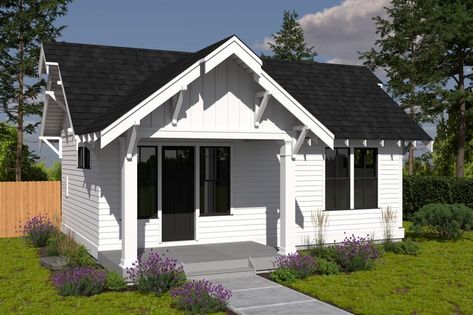 600sq Ft House Plans, 500 Sq Ft House, Mother In Law Cottage, One Bedroom House Plans, 1 Bedroom House Plans, Guest House Plans, In Law House, Small Cottage House Plans, One Bedroom House