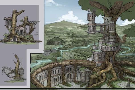 ArtStation - Fantasy, Dickson Xie Fantasy Town, Location Inspiration, Chat With Friends, Fantasy City, Fantasy Setting, Fantasy Places, Dungeons And Dragons Homebrew, Fantasy Map, Fantasy Art Landscapes