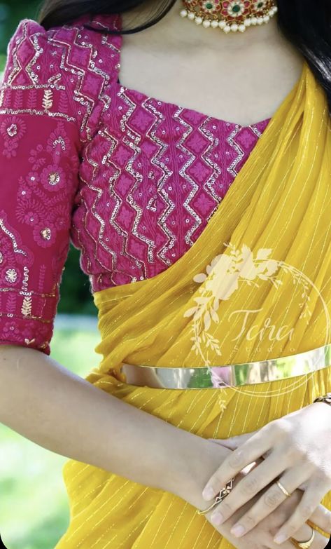 Blouse Designs High Neck, Blouse Designs Catalogue, Shine Like A Star, New Saree Blouse Designs, Lehenga Blouse Designs, Fashionable Saree Blouse Designs, Sari Blouse Designs, Blouse Designs Indian, Simple Blouse Designs