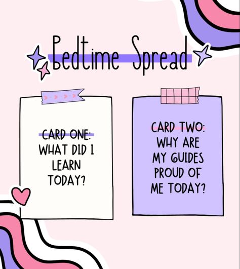 Before Bed Tarot, Before Bed Tarot Spread, Bedtime Tarot Spread, Tarot Card Layouts, Tarot Journal, Tarot Card Spreads, Tarot Spread, Card Layouts, Angel Cards