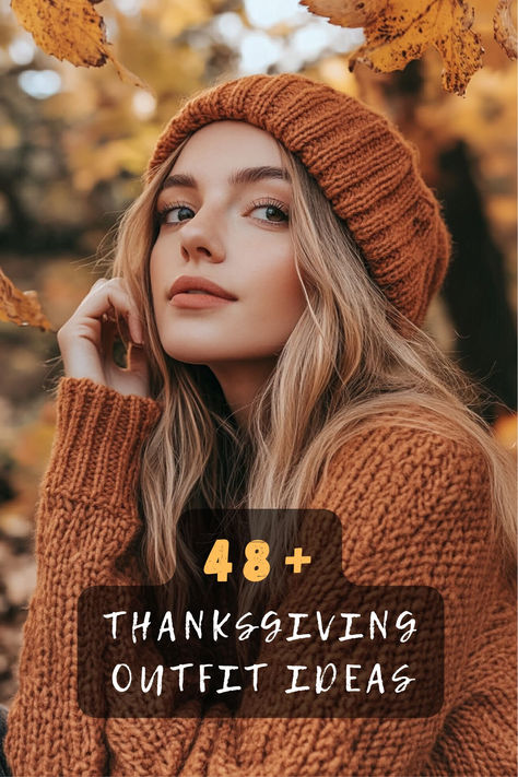 Ready to impress your family this Thanksgiving? 🍂 Discover 48 outfit ideas that blend comfort, style, and festivity. From cozy sweaters to chic dresses, these looks are perfect for any celebration. Click to explore these fashionable Thanksgiving outfit ideas. #ThanksgivingOutfits #HolidayFashion #FestiveStyle #ChicLooks #ComfortableFashion #FallFashion #StylishOutfits Thanksgiving Sweater Outfit, Khaki Sweater Outfit, Outfits To Impress, Khaki Sweater, Thanksgiving Sweater, Thanksgiving Outfit Ideas, Cute Thanksgiving Outfits, Thanksgiving Outfit Women, Friends Thanksgiving