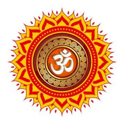 Om Aum, Healthy Mindset, Pin I, Orange, Design