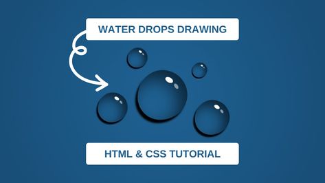 Droplets Drawing, Water Droplets Drawing, Drop Drawing, Css Animation Examples, Water Drop Drawing, How To Draw Water, Input Types In Html, Css Transition, Css Transform