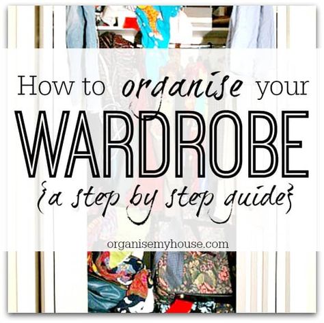 Organise Your Wardrobe, Home Organisation Tips, Wardrobe Organisation, Organisation Hacks, Organization Printables, Home Organisation, Declutter Your Home, How To Organize, Wardrobe Closet